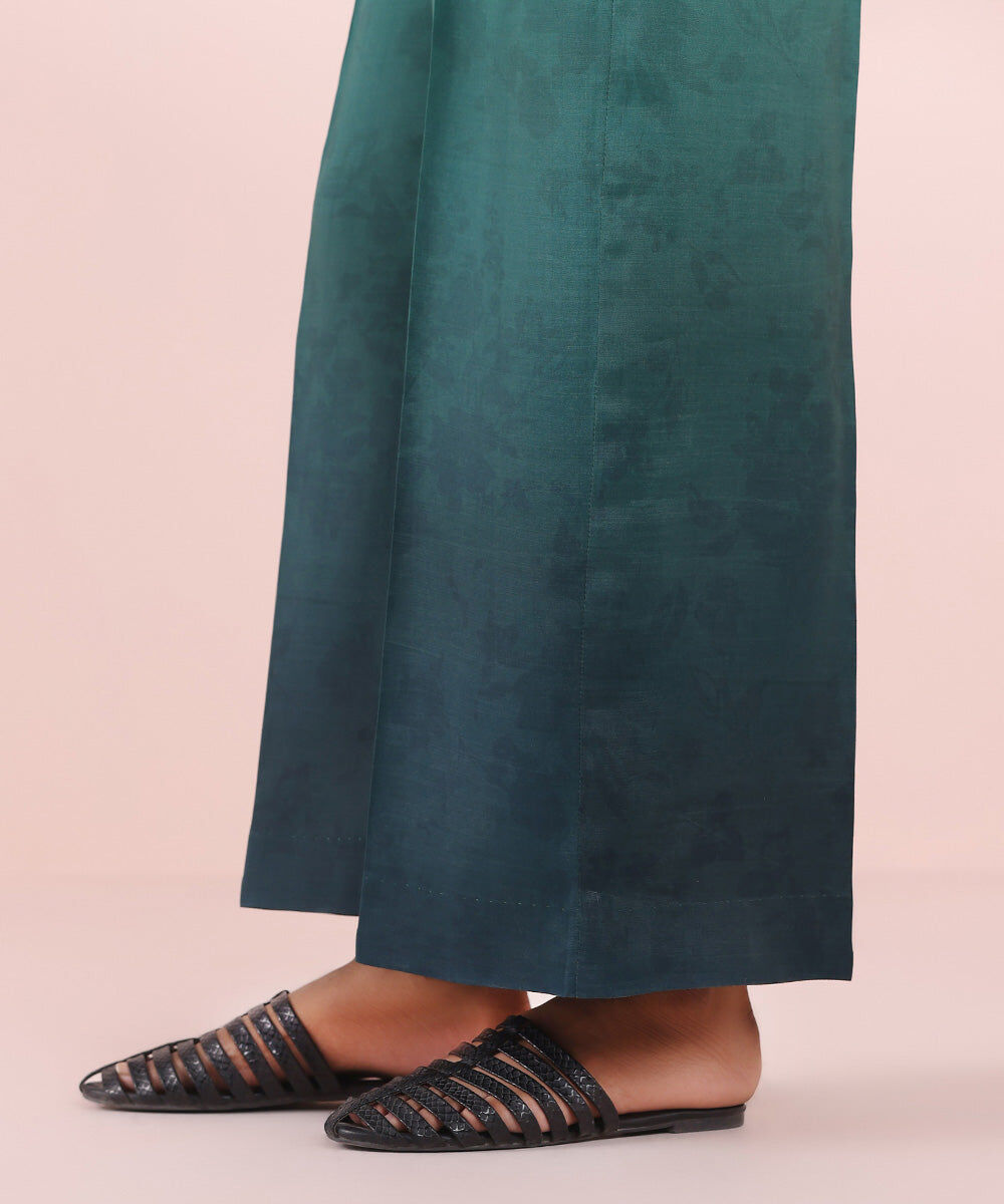 Printed Raw Silk Culottes