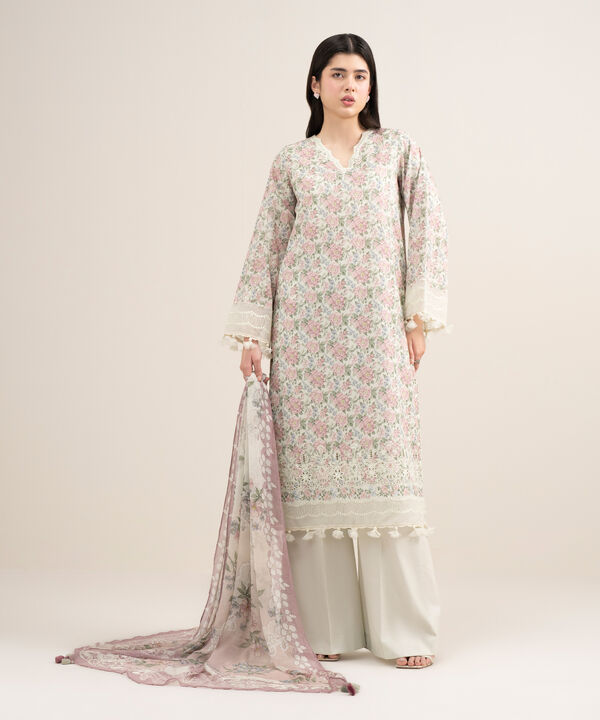 3 Piece - Embroidered Lawn Suit