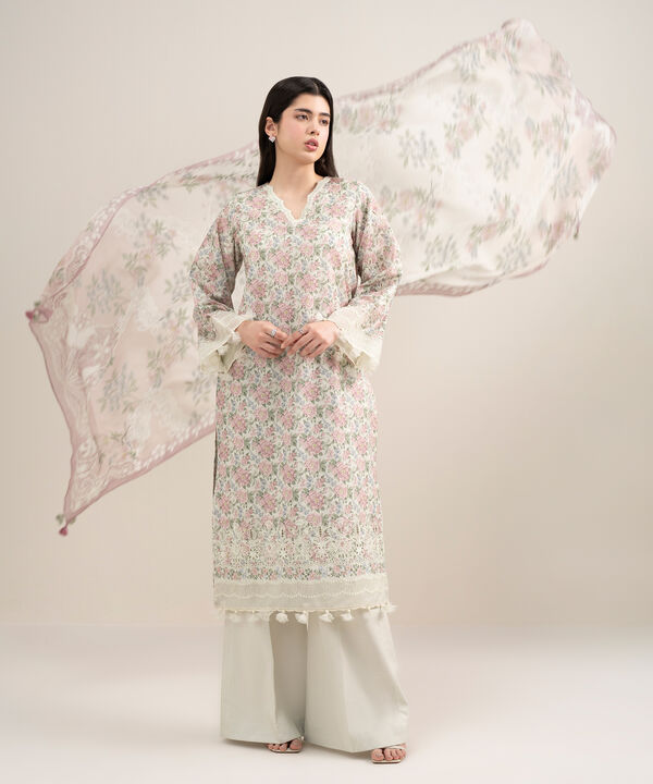3 Piece - Embroidered Lawn Suit