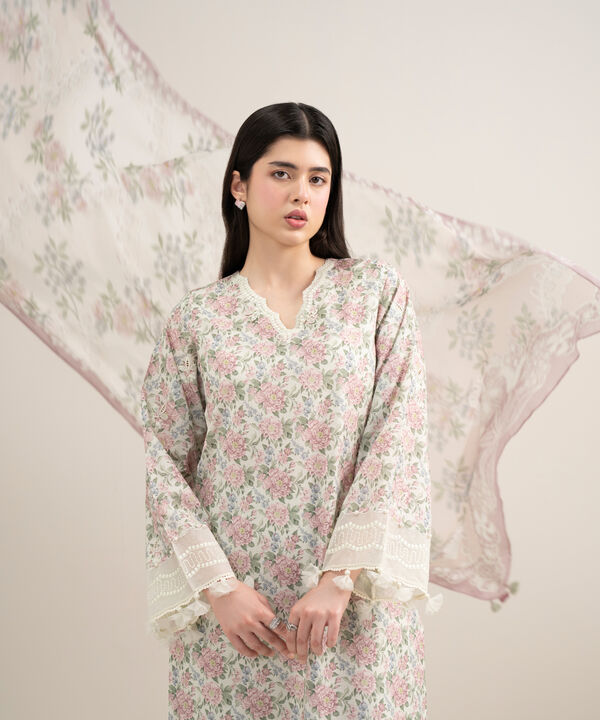3 Piece - Embroidered Lawn Suit