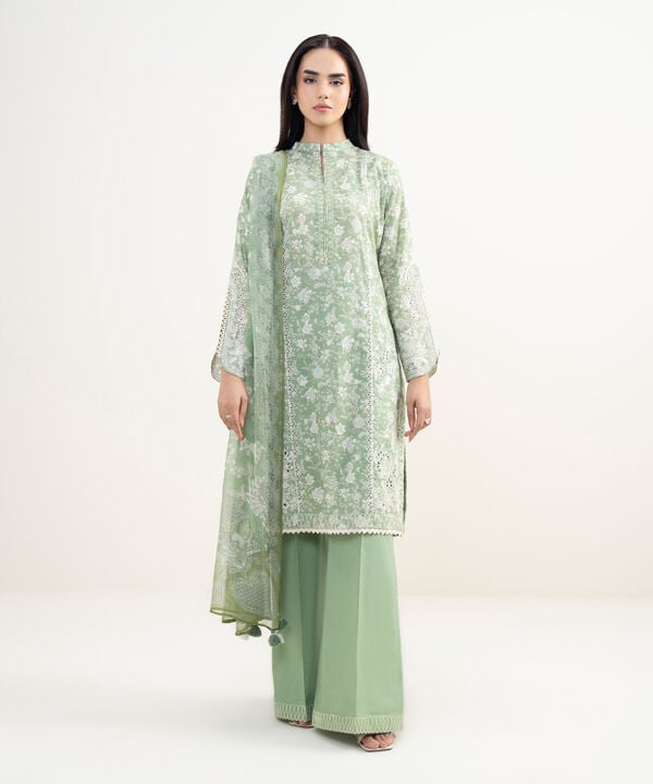 3 Piece - Embroidered Lawn Suit