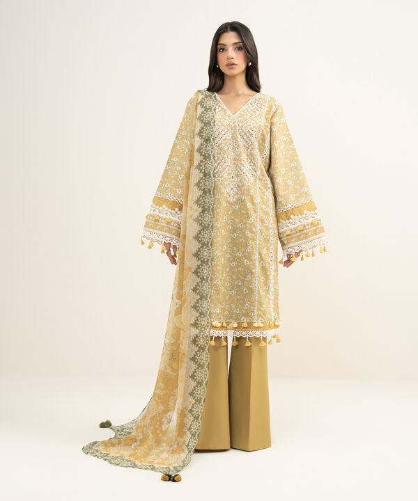 3 Piece - Embroidered Lawn Suit