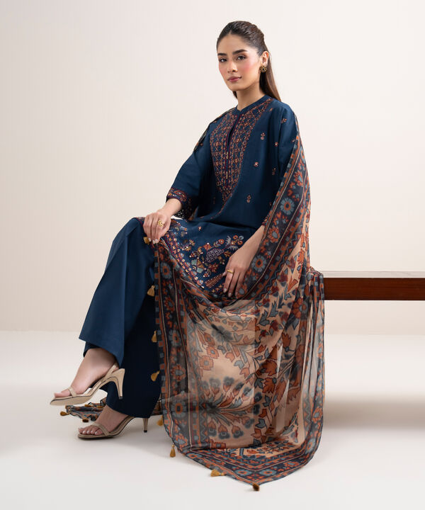 3 Piece - Embroidered Lawn Suit