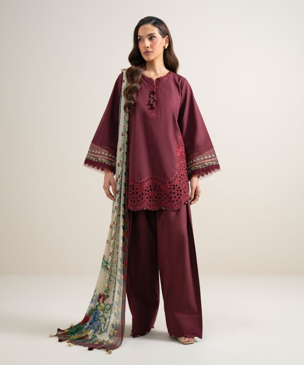 3 Piece - Embroidered Lawn Suit 3PESTS26V714
