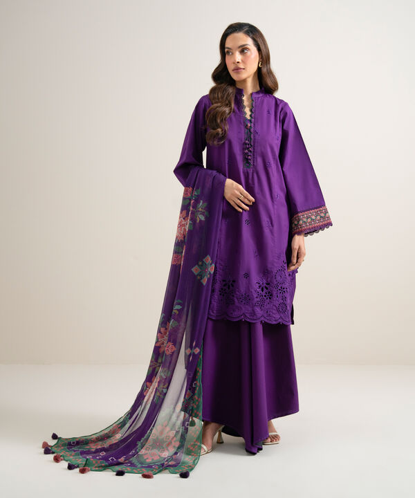 3 Piece - Embroidered Lawn Suit