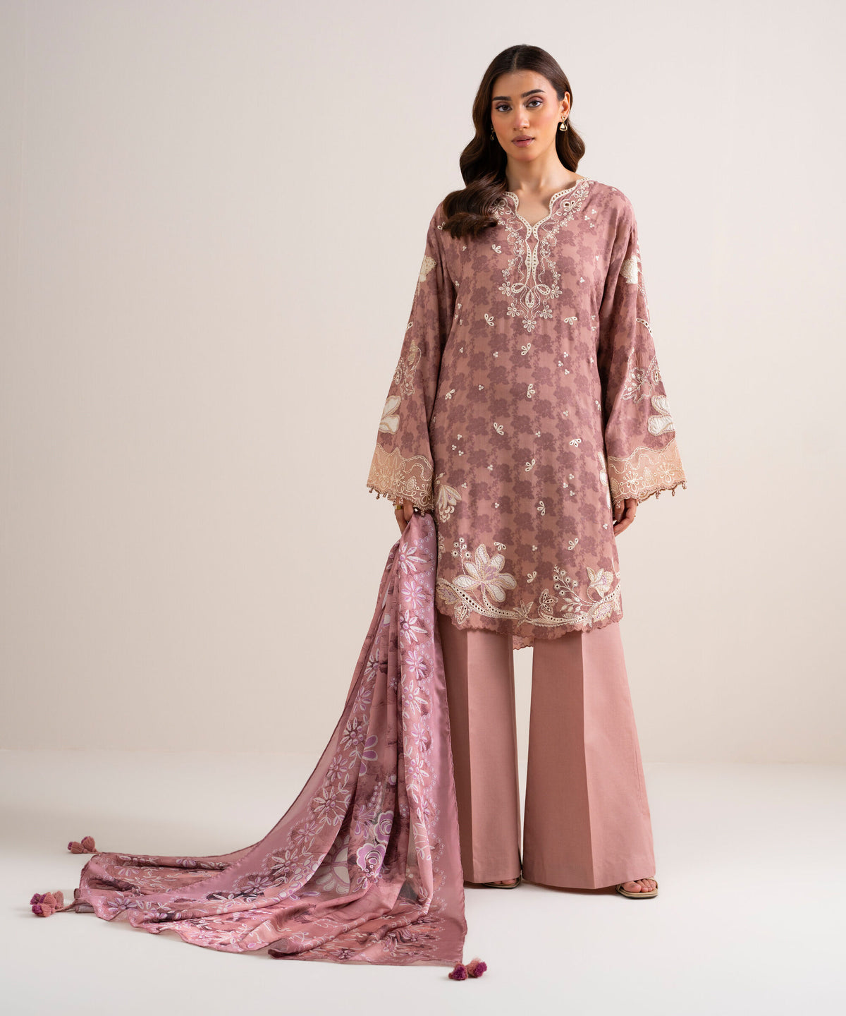 3 Piece - Embroidered Jacquard Suit 3PESTS26V720