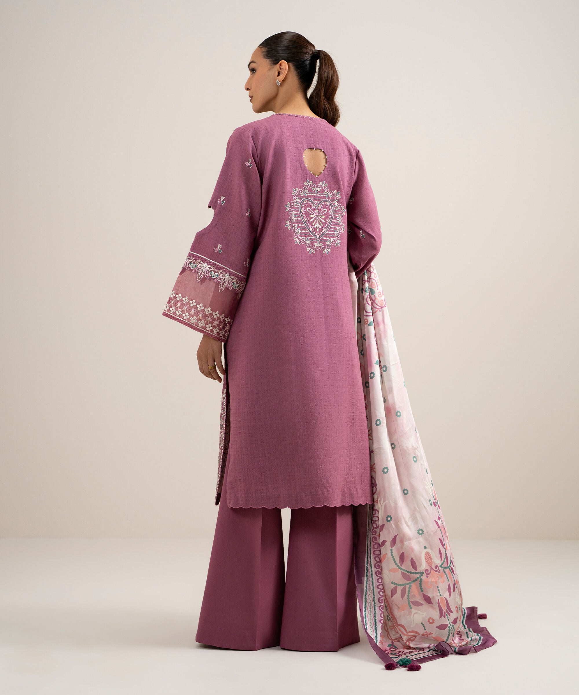 3 Piece - Embroidered Dobby Suit 3PESTS26V724