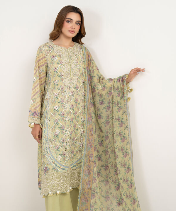 3 Piece - Embroidered Lawn Suit