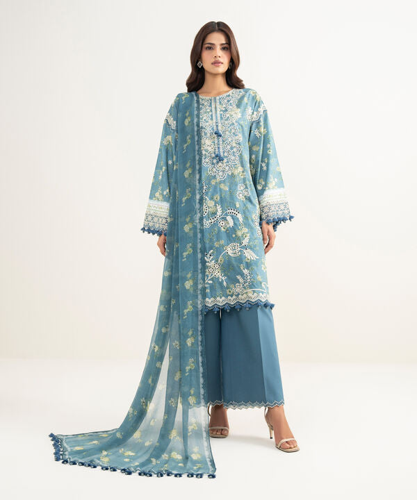 3 Piece - Embroidered Lawn Suit