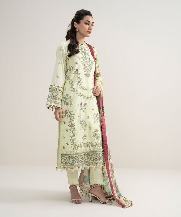 3 Piece - Embroidered Lawn Suit