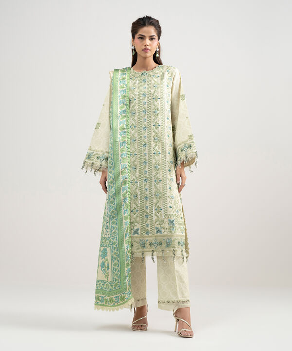 3 Piece - Embroidered Lawn Suit