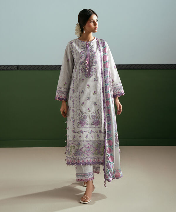 3 Piece - Embroidered Lawn Suit