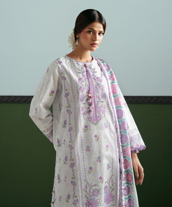 3 Piece - Embroidered Lawn Suit