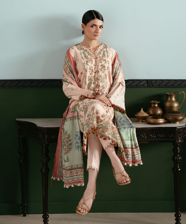 3 Piece - Embroidered Lawn Suit