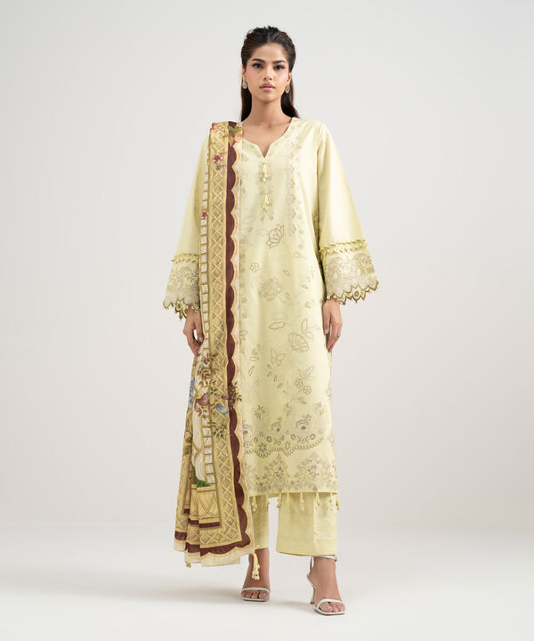 3 Piece - Embroidered Lawn Suit