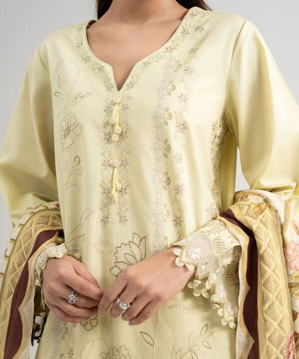 3 Piece - Embroidered Lawn Suit