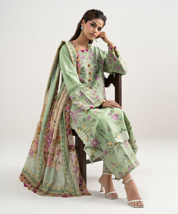 3 Piece - Embroidered Lawn Suit