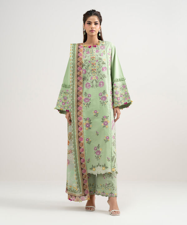 3 Piece - Embroidered Lawn Suit