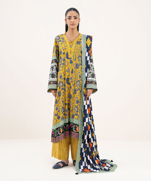Printed Linen Dupatta