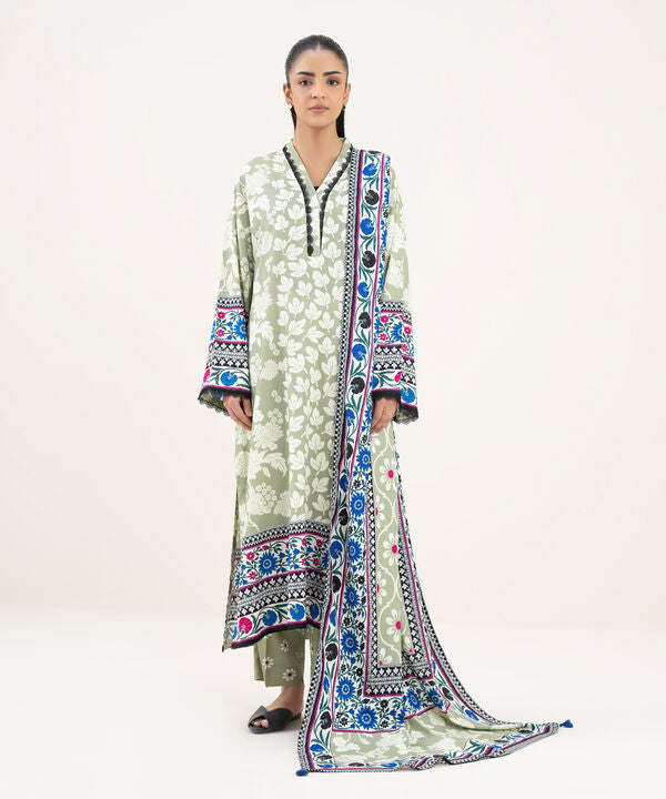 Printed Linen Dupatta