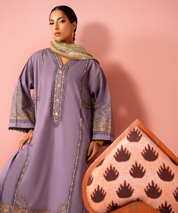 Block Printed Lawn Shirt