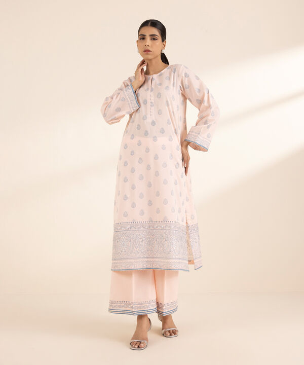 Block Printed Lawn Shirt