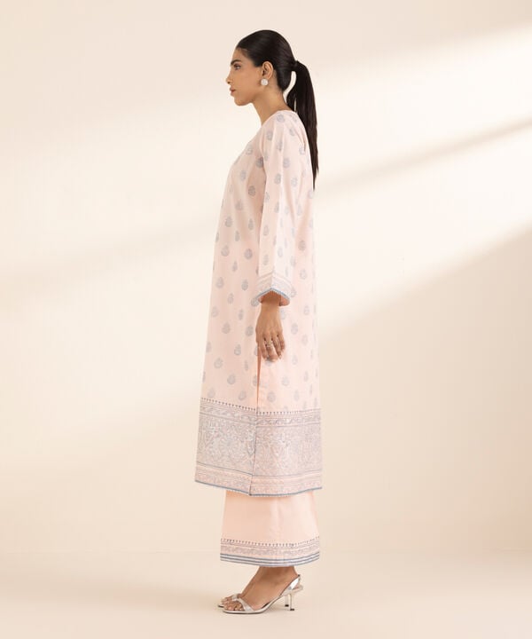 Block Printed Lawn Shirt
