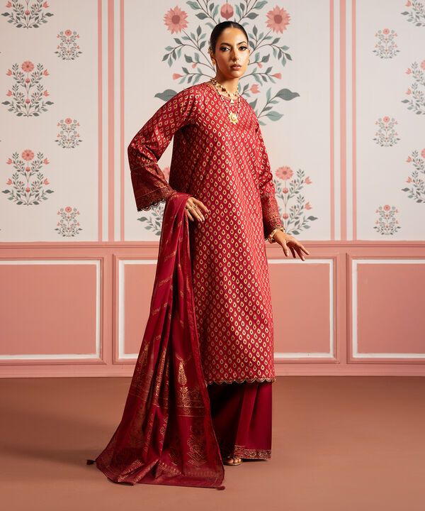 Block Printed Lawn Shirt