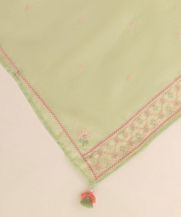 Embroidered Karandi Dupatta