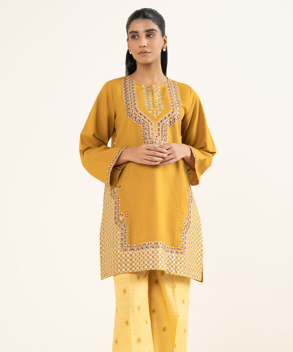Embroidered Light Khaddar Shirt