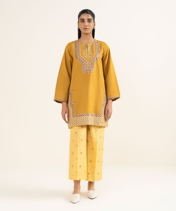 Embroidered Light Khaddar Shirt