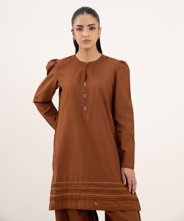Solid Light Khaddar Shirt