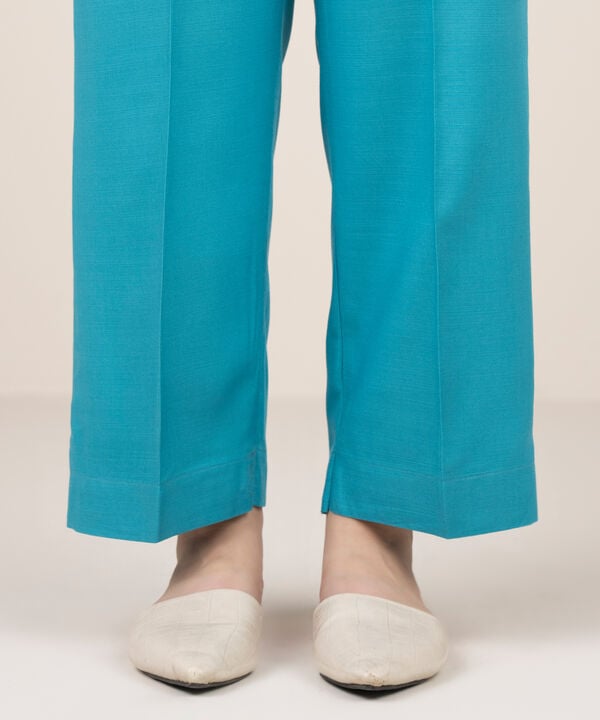 Solid Arabic Khaddar Straight Pants