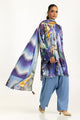 3Pc Linen Printed Suit