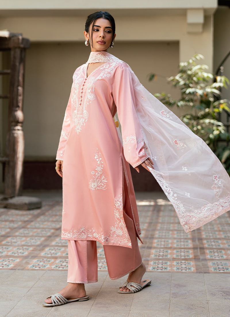 Embroidered 3 Pc Suit
