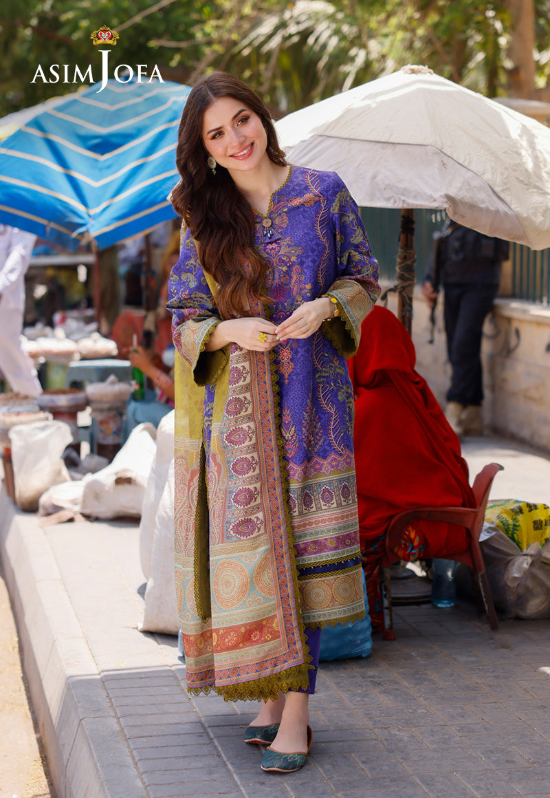 AJPLD-03-XS PRINTED ARABIC LAWN 3 PCS