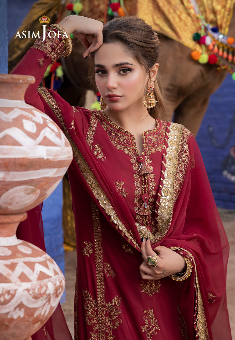 AJAB-09 EMBROIDERED LAWN SILK 3 PCS