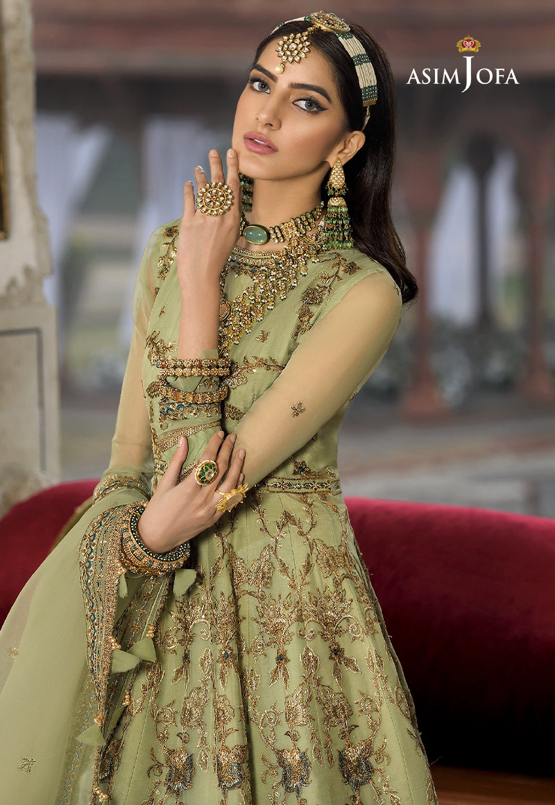 AJR-03 EMBROIDERED ORGANZA 3 PCS