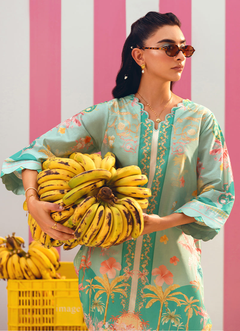 Printed Solid CO-ORD Set - 15937201351020