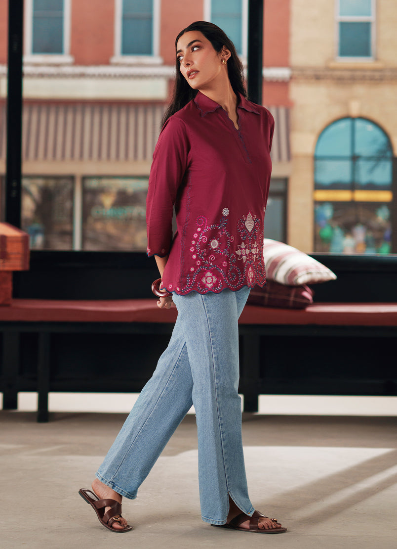 Embroidered Top