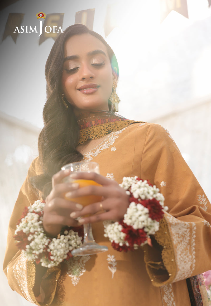 AJUBUD-04 Embroidered Jacquard Stitched 3 PCS