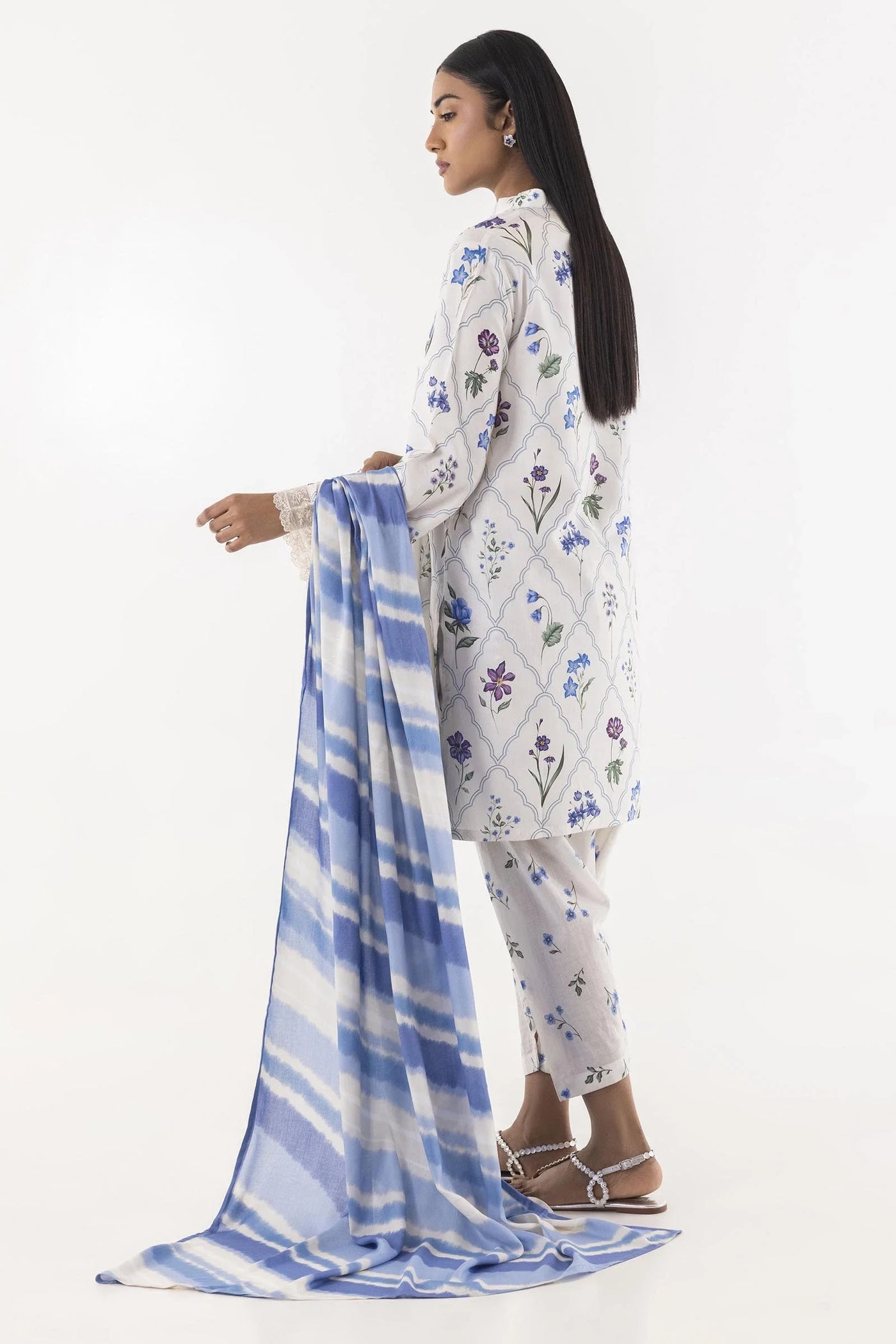 Stitched Multi Printed Shirt + Shalwar +Dupatta