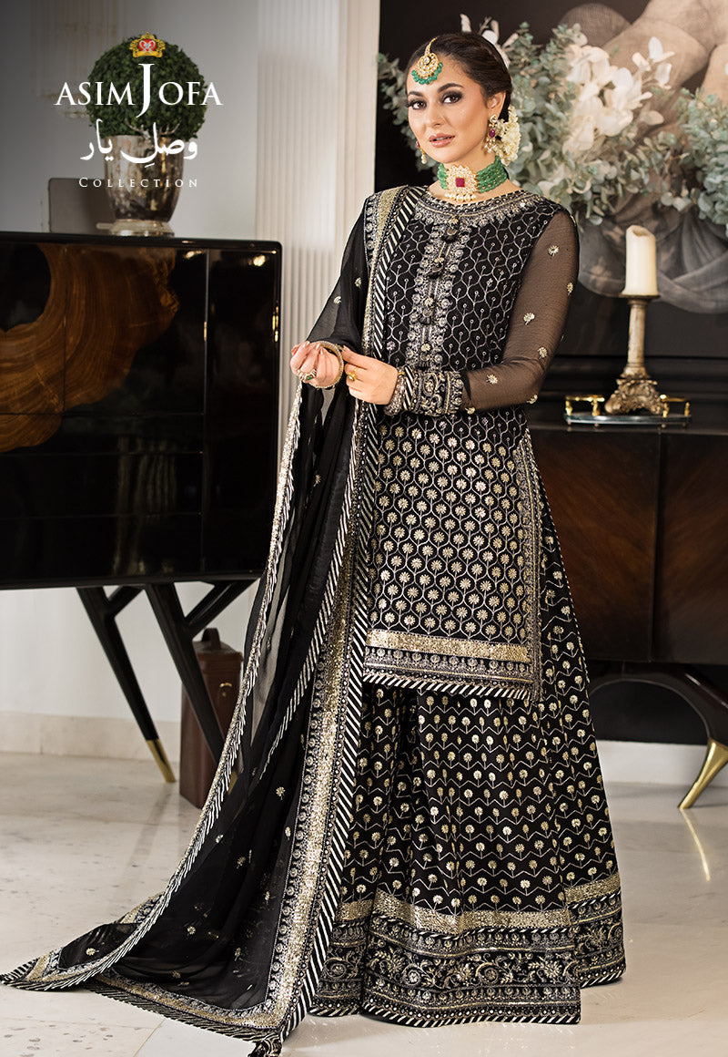 Ajso-286 Unstitched 3 Pcs Shirt Dupatta Trouser