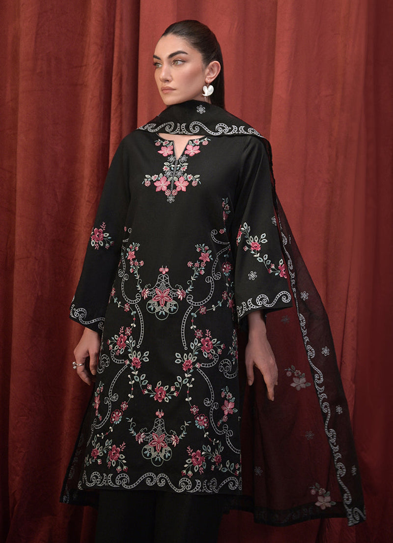 3 PC Embroidered Suit