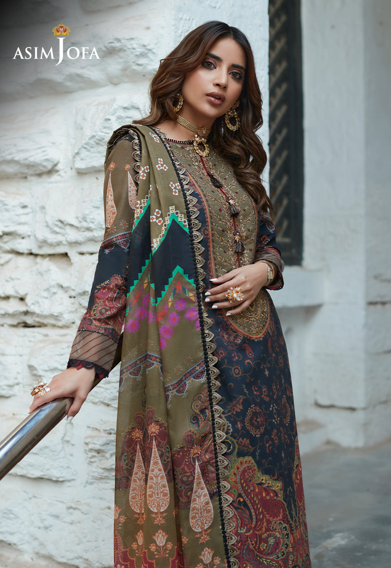 AJS-22 EMBROIDERED LAWN 2 PCS