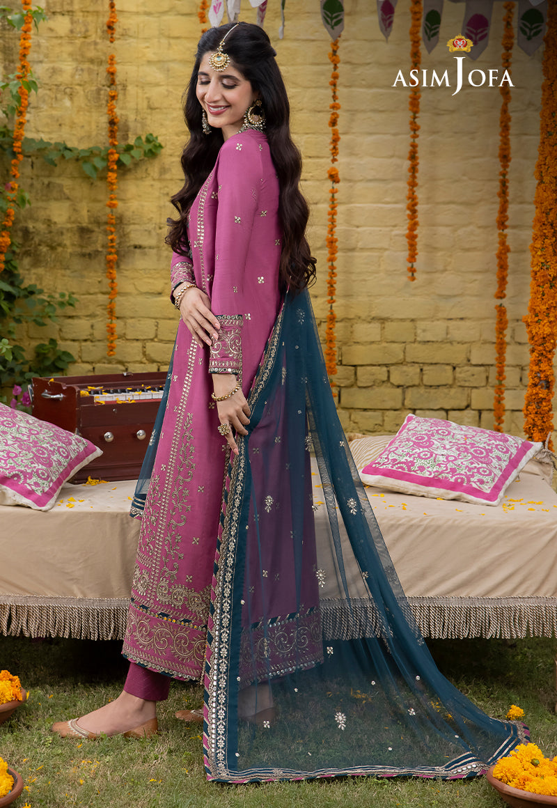 Ajab-19 Embroidered Cotton Silk 3 Pcs