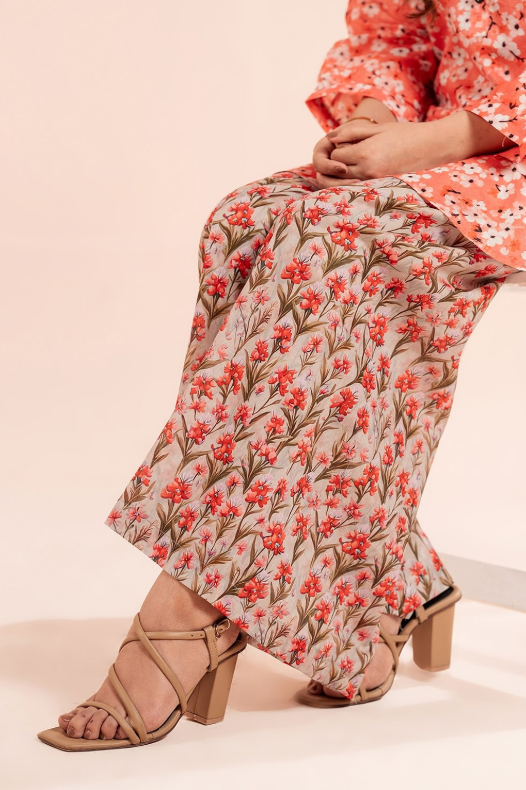 Coral Blossom Co-ord Set | 2PC