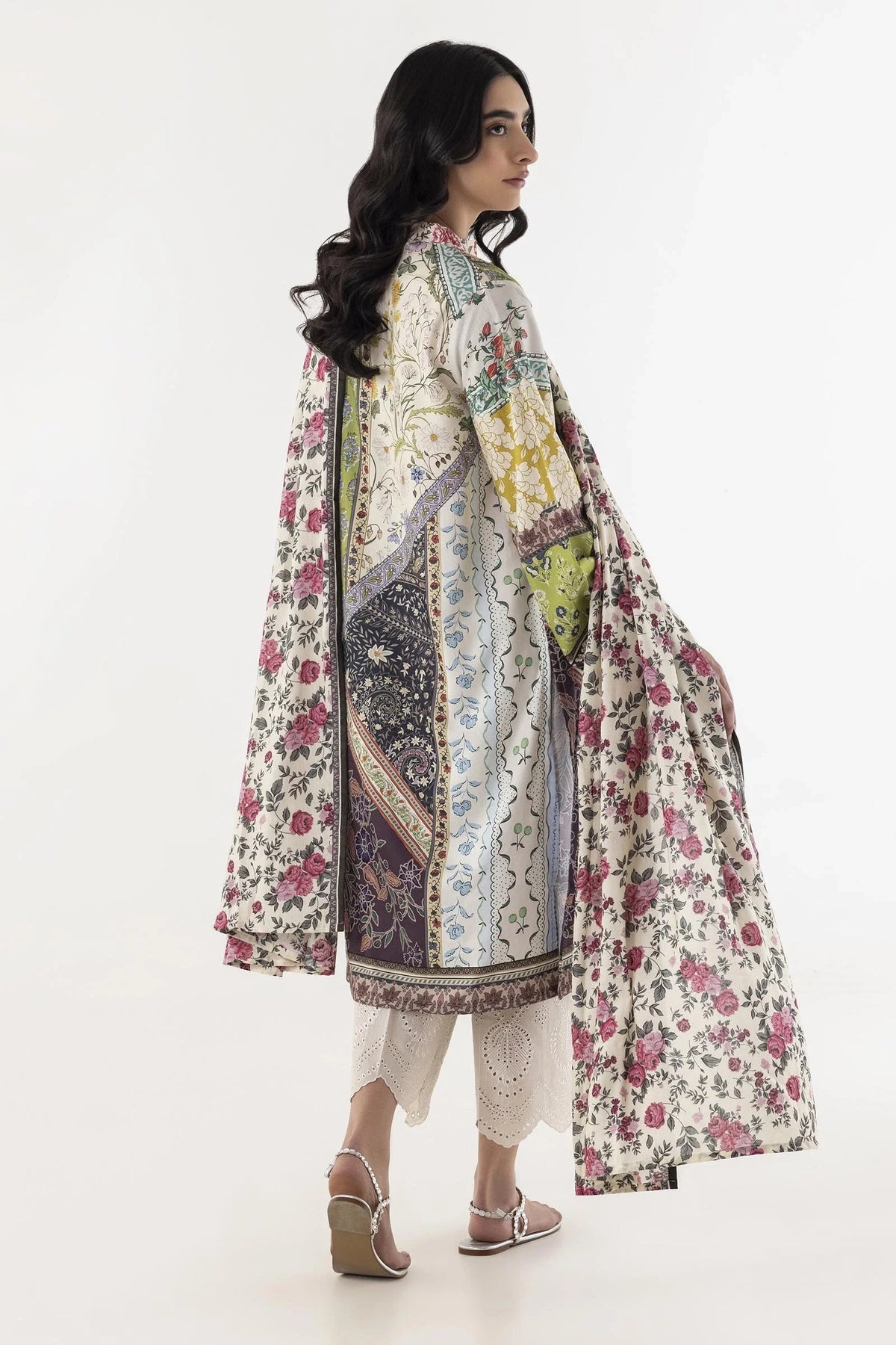 Stitched Multi Printed Shirt + Dupatta