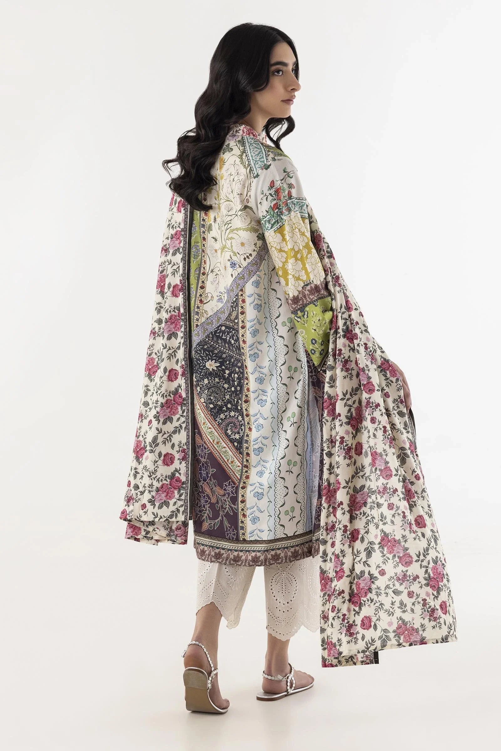 3 PC Embroidered Printed Suit