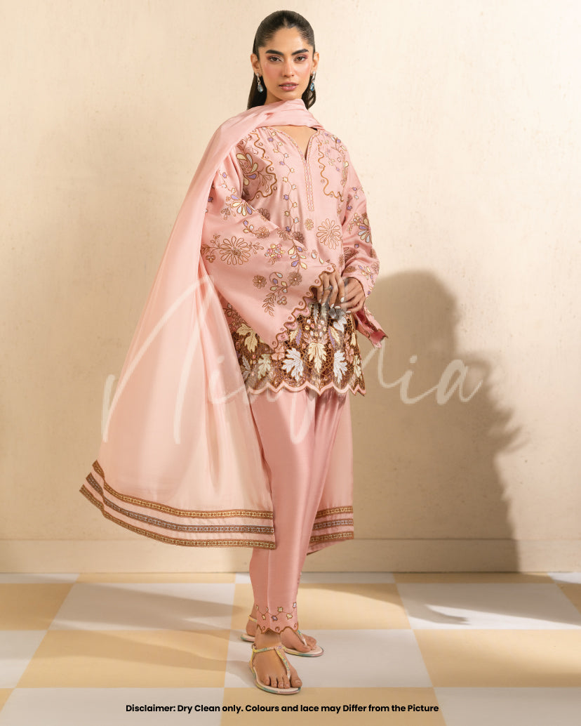 Mauve Pale Dupatta